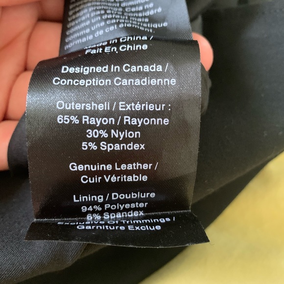 knee length skirt with leather - Picture 4 of 4